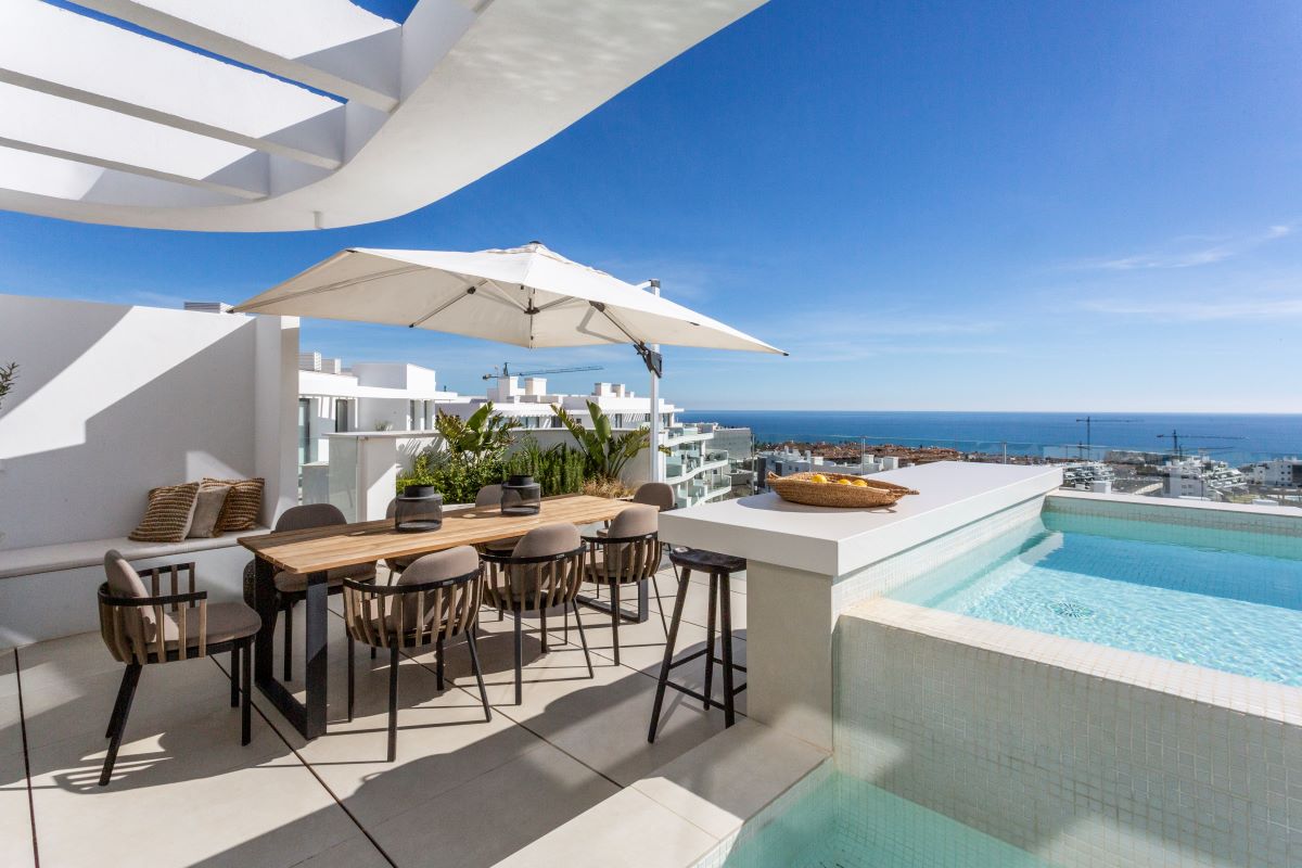 Luxury penthouse with private pool overlooking the sea - Pilar Homes